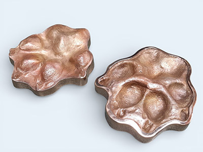 Giant bronze Pet-Paw set