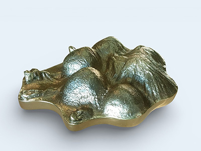 Large brass dog Pet-Paw