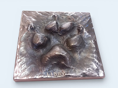 Bronze Pet-Paw tile
