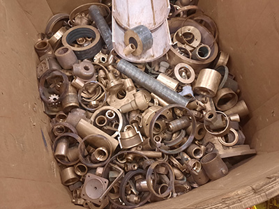 Recycled bronze materials